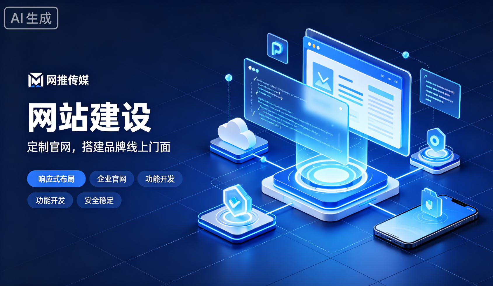 观山湖网站建设宣传图展示页面效果